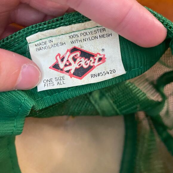 Huntington Banks VSport Vintage Green Trucker Hat Unisex Mens One Size - Picture 15 of 16